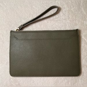 Olive green wristlet